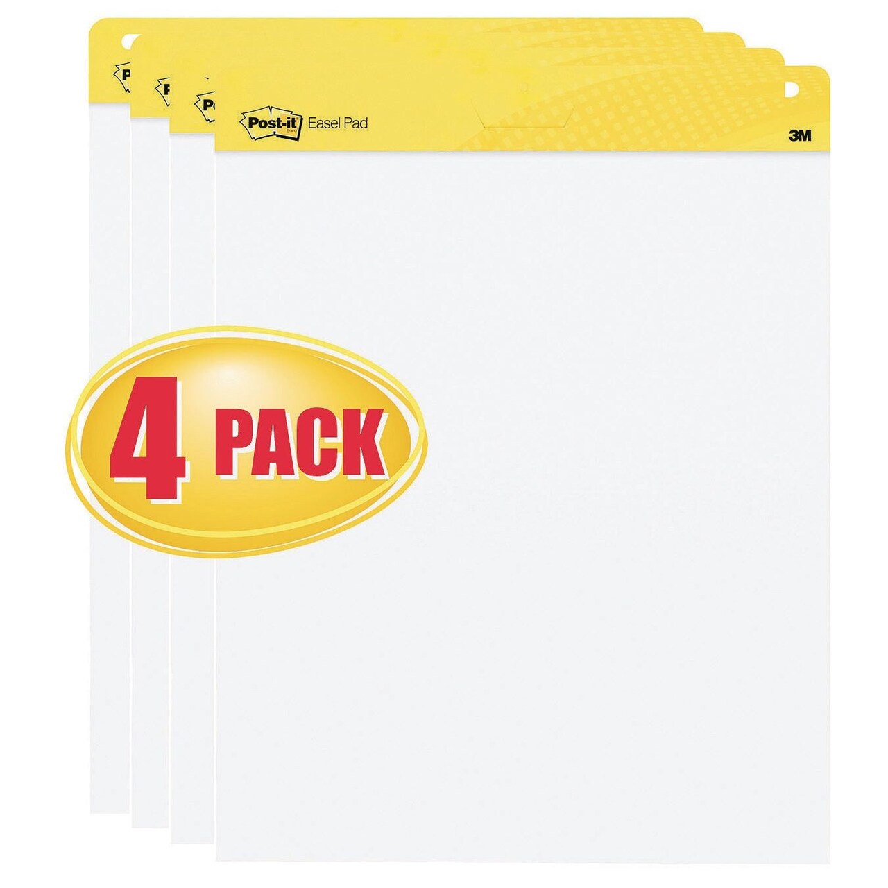 Post-It® Easel Pad Plain, 25 X 30 (Pack of 4)
